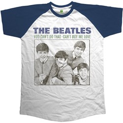 The Beatles - Unisex You Can'T Do That - Can'T Buy Me Love Raglan T-Shirt