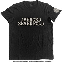 Avenged Sevenfold - Unisex Logo & Death Bat T-Shirt