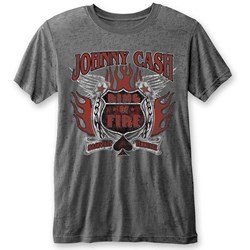 Johnny Cash - Unisex Ring Of Fire T-Shirt