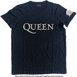 Queen - Unisex Logo & Crest T-Shirt