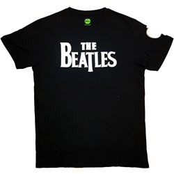 The Beatles - Unisex Drop T Logo T-Shirt
