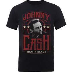 Johnny Cash - Unisex Man In Black T-Shirt