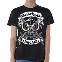 Motorhead - Unisex Crossed Swords England Crest T-Shirt