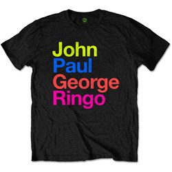 The Beatles - Unisex Jpg&R Pepper Suit Colours T-Shirt