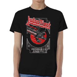 Judas Priest - Unisex Silver And Red Vengeance T-Shirt