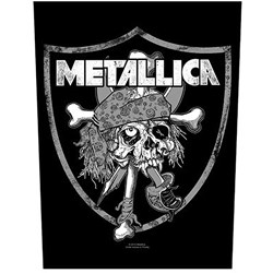 Metallica - Unisex Raiders Skull Back Patch
