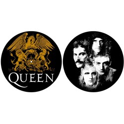 Queen - Unisex Crest & Faces Turntable Slipmat Set