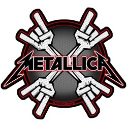 Metallica - Unisex Metal Horns Standard Patch
