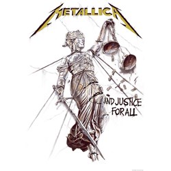 Metallica - Unisex And Justice For All Textile Poster