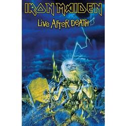 Iron Maiden - Unisex Live After Death Textile Poster