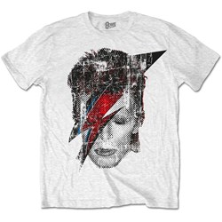 David Bowie - Unisex Halftone Flash Face T-Shirt