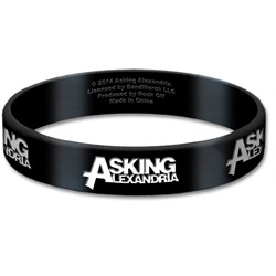 Asking Alexandria - Unisex Logo Gummy Wristband