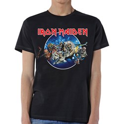 Iron Maiden - Unisex Wasted Years Circle T-Shirt