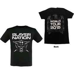 Slayer - Unisex Slayer Nation 2015 Dates T-Shirt