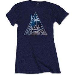 Def Leppard - Womens Triangle Logo T-Shirt