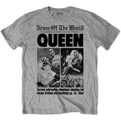 Queen - Unisex News Of The World 40Th Front Page T-Shirt