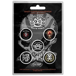 Five Finger Death Punch - Unisex Logos Button Badge Pack
