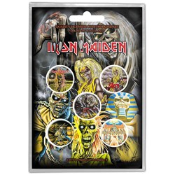 Iron Maiden - Unisex Early Albums Button Badge Pack