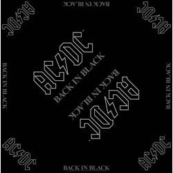 AC/DC - Unisex Back In Black Bandana