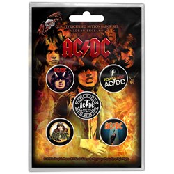 AC/DC - Unisex Highway To Hell Button Badge Pack