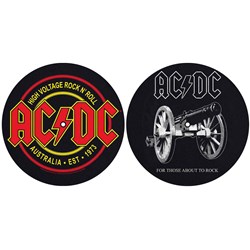 AC/DC - Unisex For Those About To Rock/High Voltage Turntable Slipmat Set