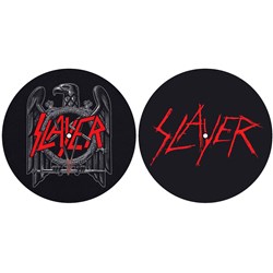 Slayer - Unisex Eagle/Scratched Logo Turntable Slipmat Set