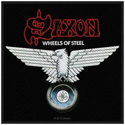 Saxon - Unisex Wheels Of Steel Standard Patch