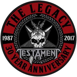 Testament - Unisex The Legacy 30 Year Anniversary Standard Patch