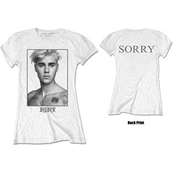 Justin Bieber - Womens Sorry Ladies T-Shirt