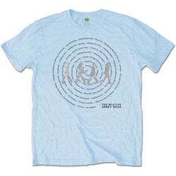 The Beatles - Unisex Abbey Road Songs Swirl T-Shirt