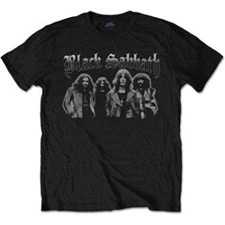 Black Sabbath - Unisex Greyscale Group T-Shirt