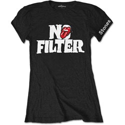 The Rolling Stones - Womens No Filter Header Logo T-Shirt