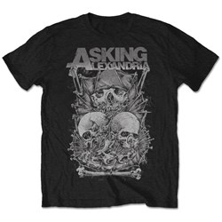 Asking Alexandria - Unisex Skull Stack T-Shirt