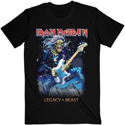 Iron Maiden - Unisex Eddie On Bass T-Shirt