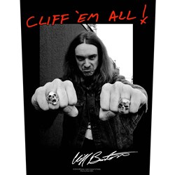 Metallica - Unisex Cliff 'Em All! Back Patch