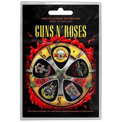 Guns N' Roses - Unisex Bullet Logo Plectrum Pack