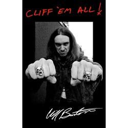 Metallica - Unisex Cliff 'Em All Textile Poster