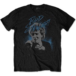 Rod Stewart - Unisex Scribble Photo T-Shirt