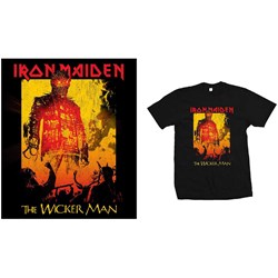Iron Maiden - Unisex The Wicker Man Fire T-Shirt