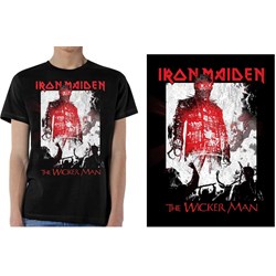 Iron Maiden - Unisex The Wicker Man Smoke T-Shirt