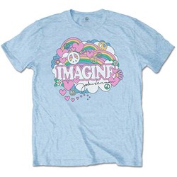John Lennon - Unisex Rainbows, Love & Peace T-Shirt