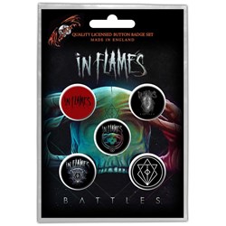In Flames - Unisex Battles Button Badge Pack