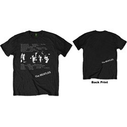 The Beatles - Unisex White Album Tracks T-Shirt