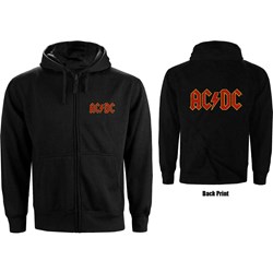AC/DC - Unisex Logo Zipped Hoodie