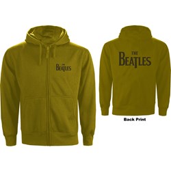The Beatles - Unisex Drop T Logo Zipped Hoodie