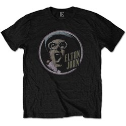 Elton John - Unisex Circle T-Shirt