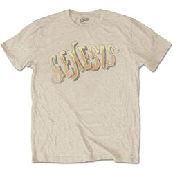 Genesis - Unisex Vintage Logo - Golden T-Shirt