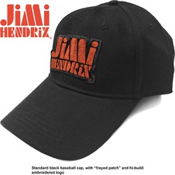 Jimi Hendrix - Unisex Orange Stencil Logo Baseball Cap