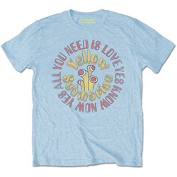 The Beatles - Unisex Yellow Submarine Aynil Circle Vintage T-Shirt