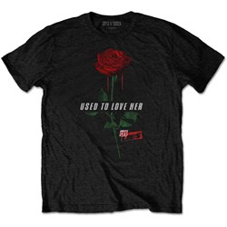 Guns N' Roses - Unisex Used To Love Her Rose T-Shirt